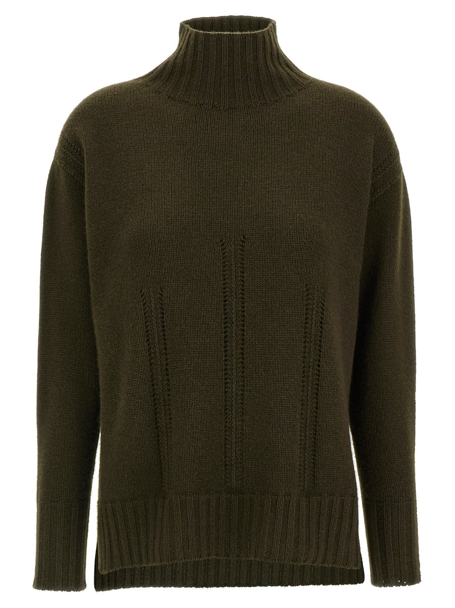 Tom Ford Cashmere Blend Turtleneck Sweater — Olive
