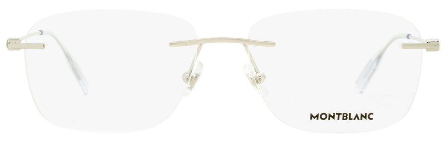 Montblanc MB0075O Metal eyeglasses in silver