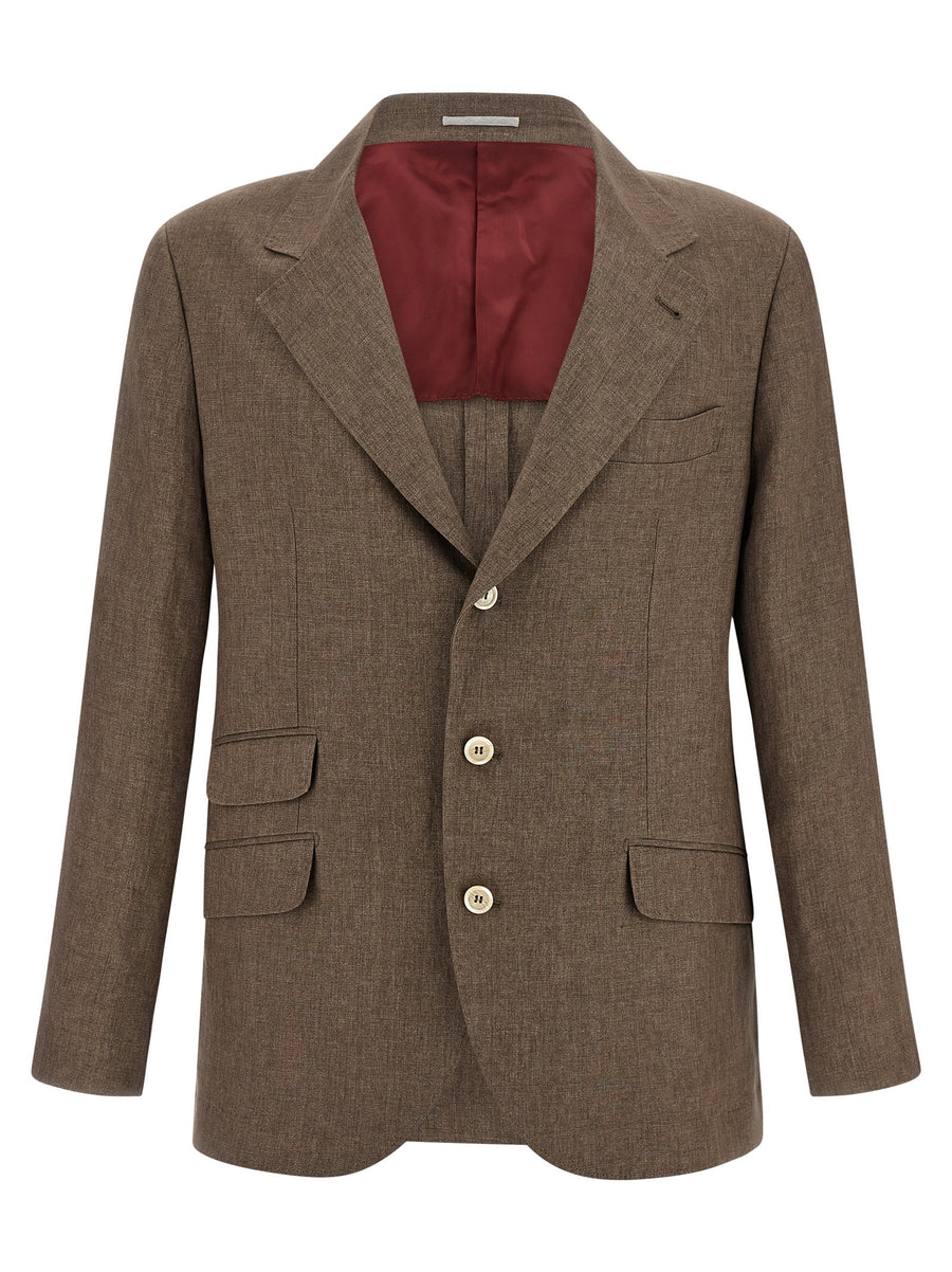 Brunello Cucinelli Cavallo Blazer — Brown
