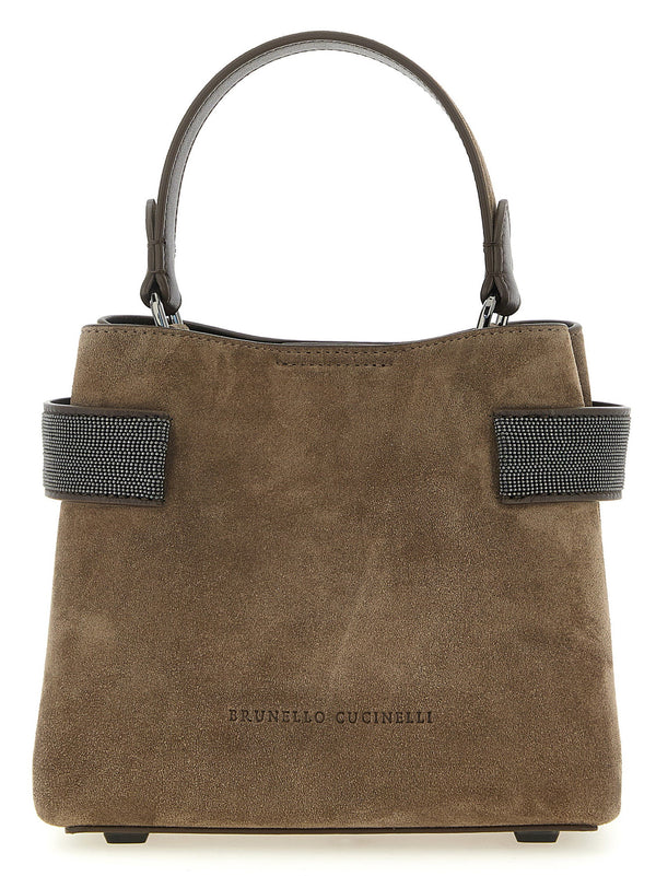 حقيبة مقبض من Brunello Cucinelli — بيج
