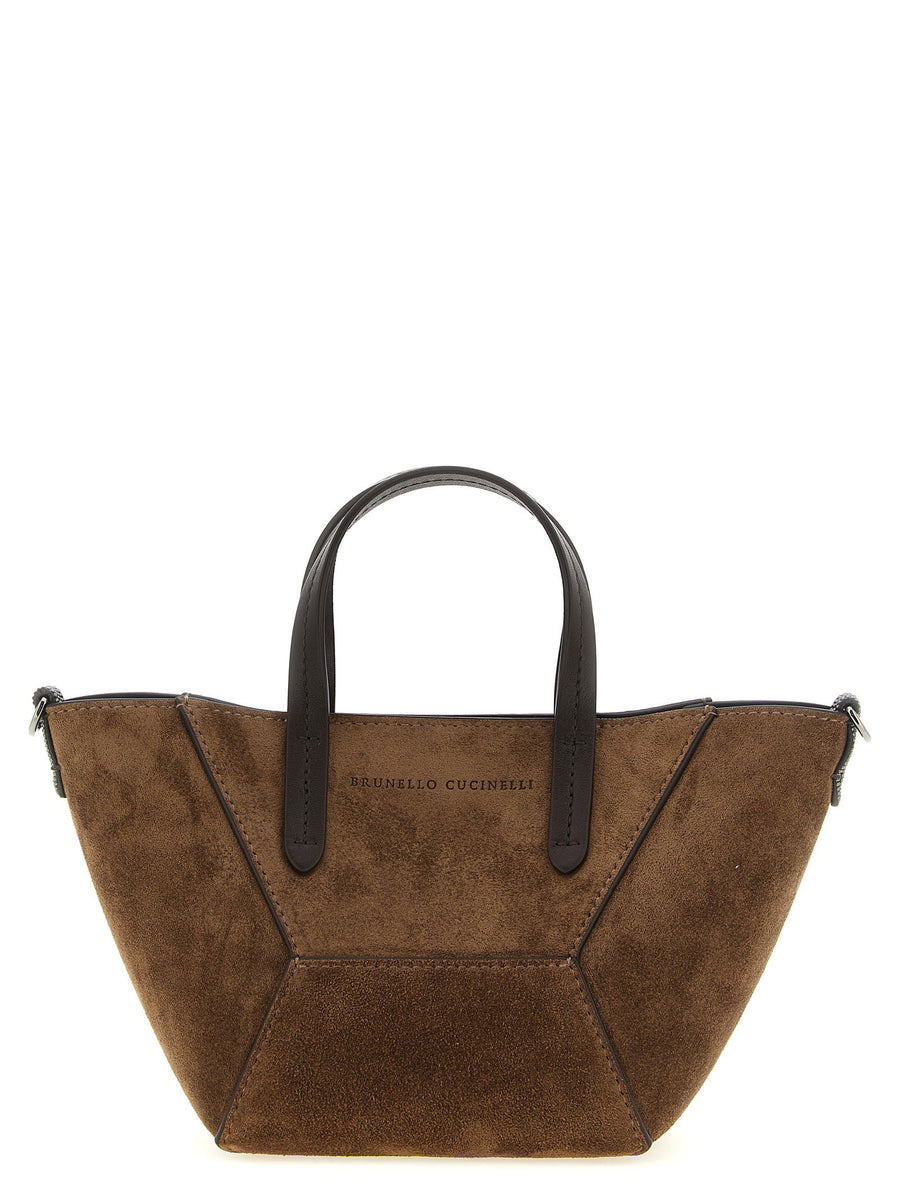 Brunello Cucinelli Top Handle Bag — Brown