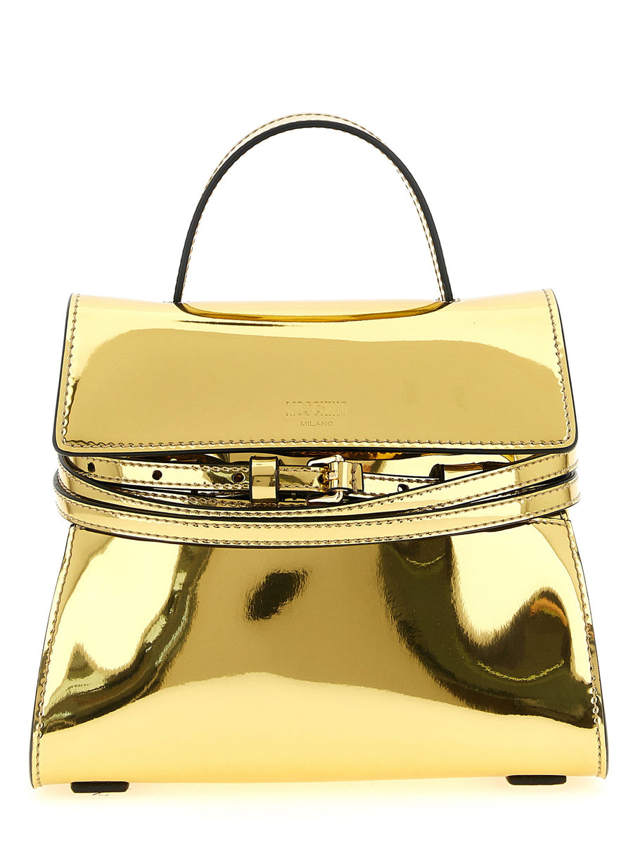 حقيبة Moschino مقبض — ذهبي