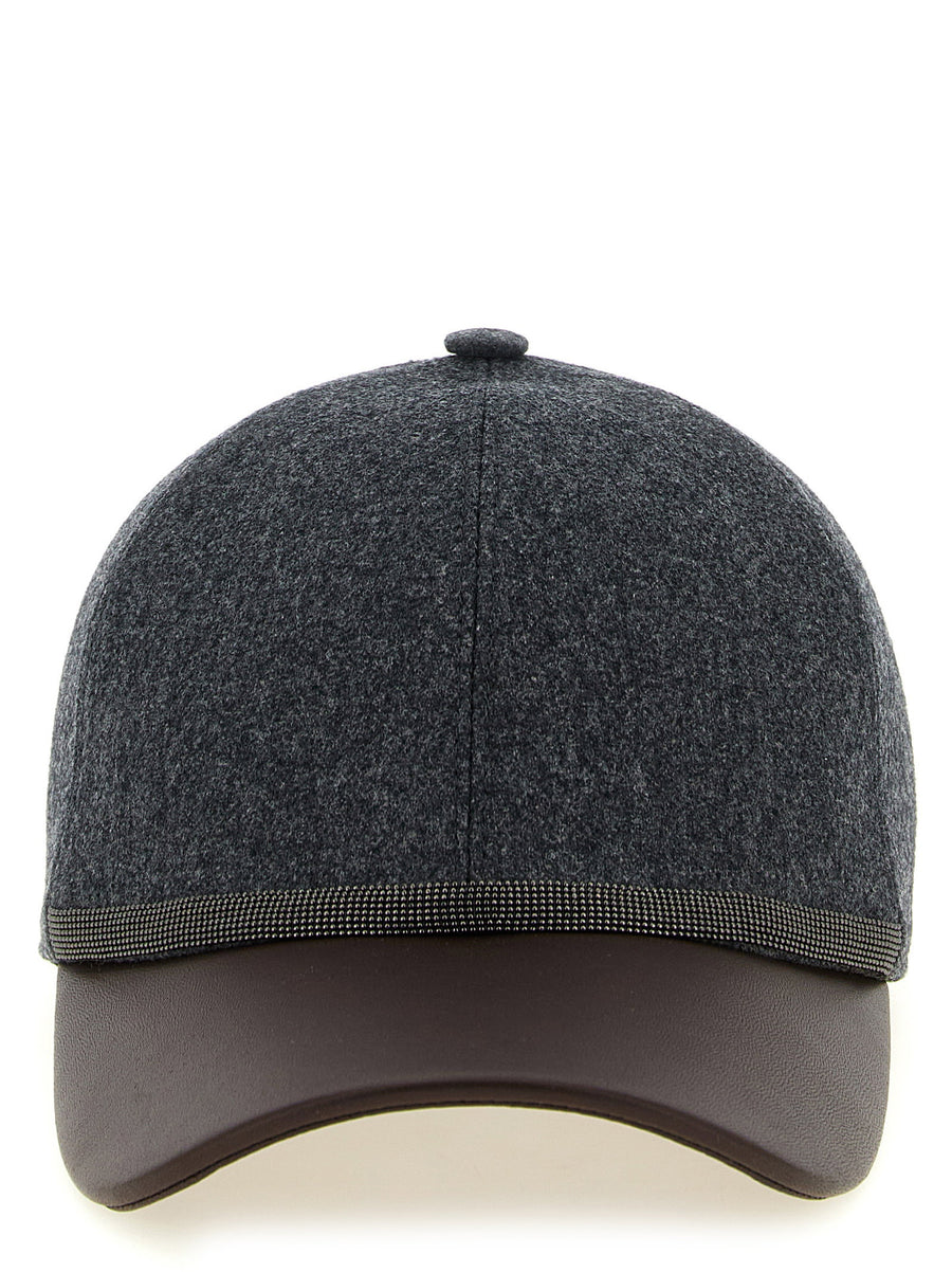 Brunello Cucinelli Baseball Cap — Grey