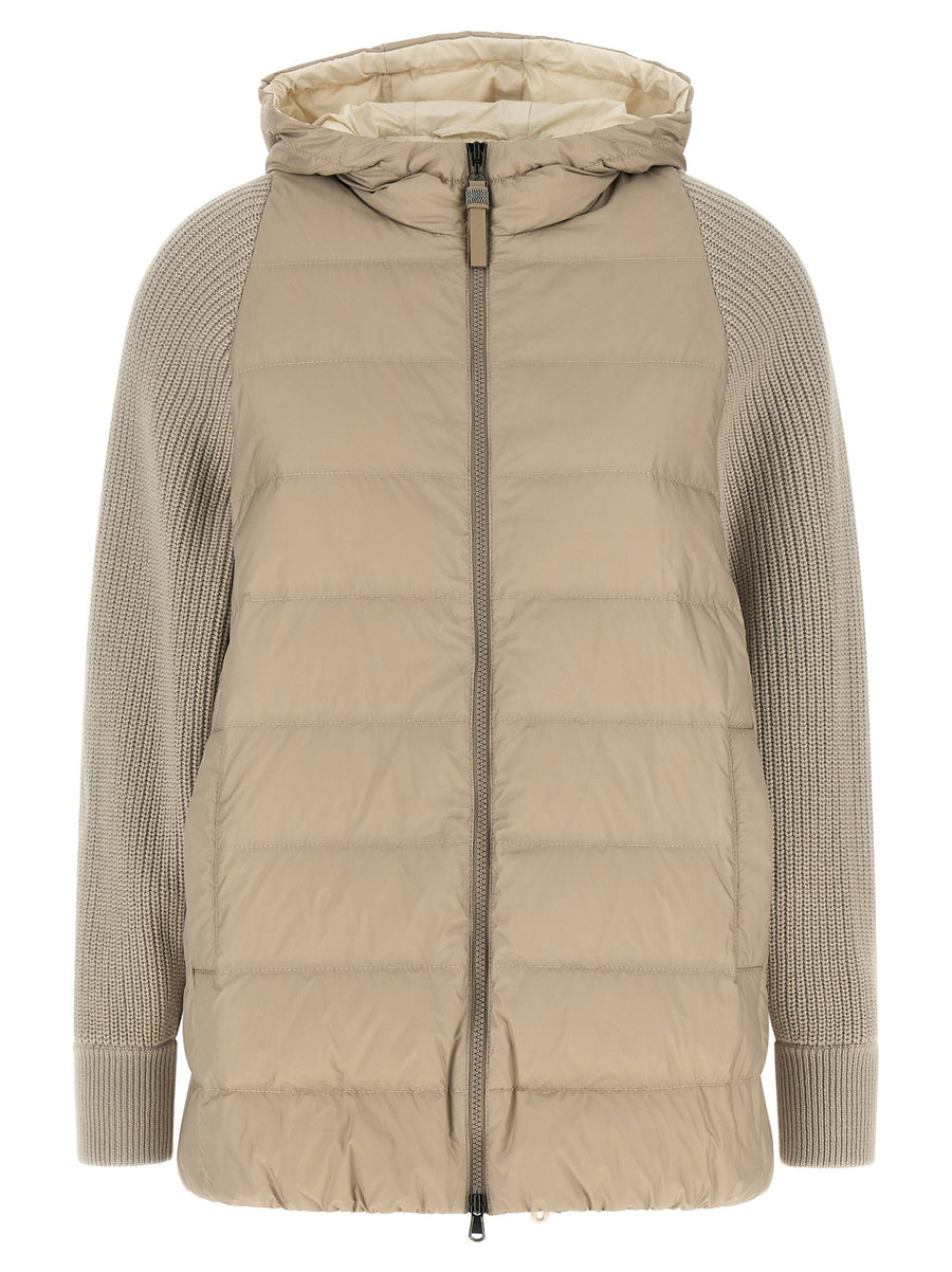 Brunello Cucinelli Shiny Zipper Pull Down Jacket