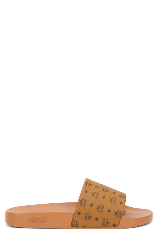 Rubber Slide Sandal Cognac Tpu Flip Flops & Slides
