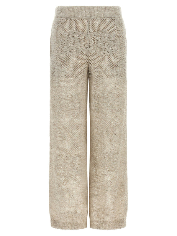 Brunello Cucinelli Dazzling Abstact Leaf Pants