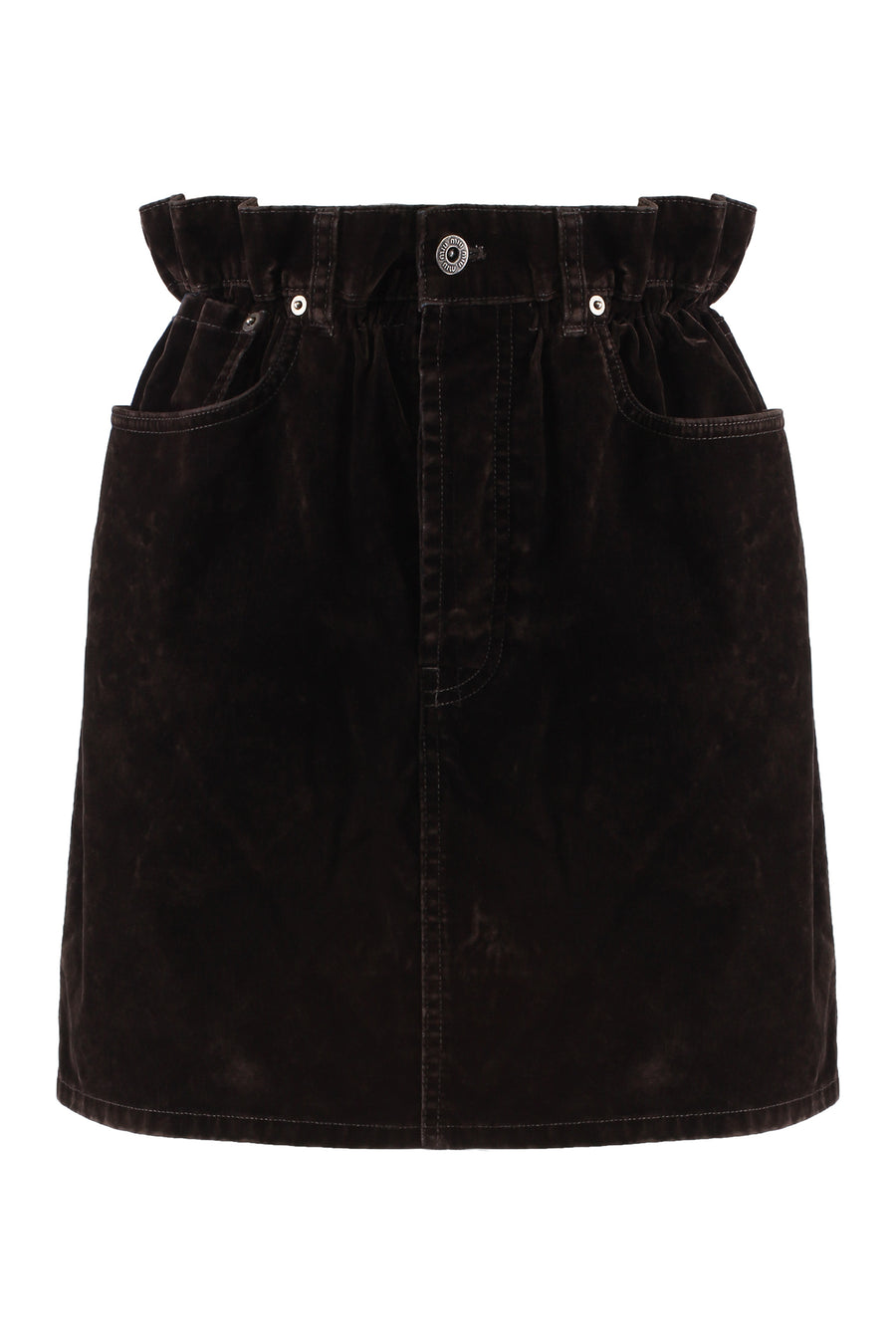 Skirt Velvet Brown Cotton