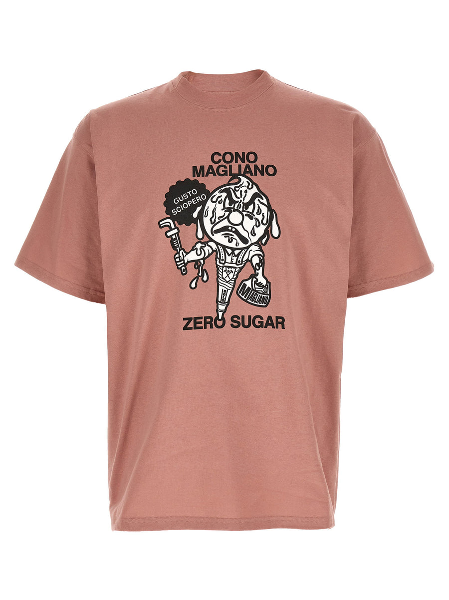Magliano Logo-Graphic Cotton T-Shirt — Rose