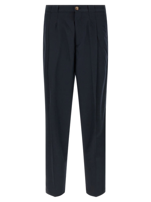 Brunello Cucinelli Cotton Chinos — Navy