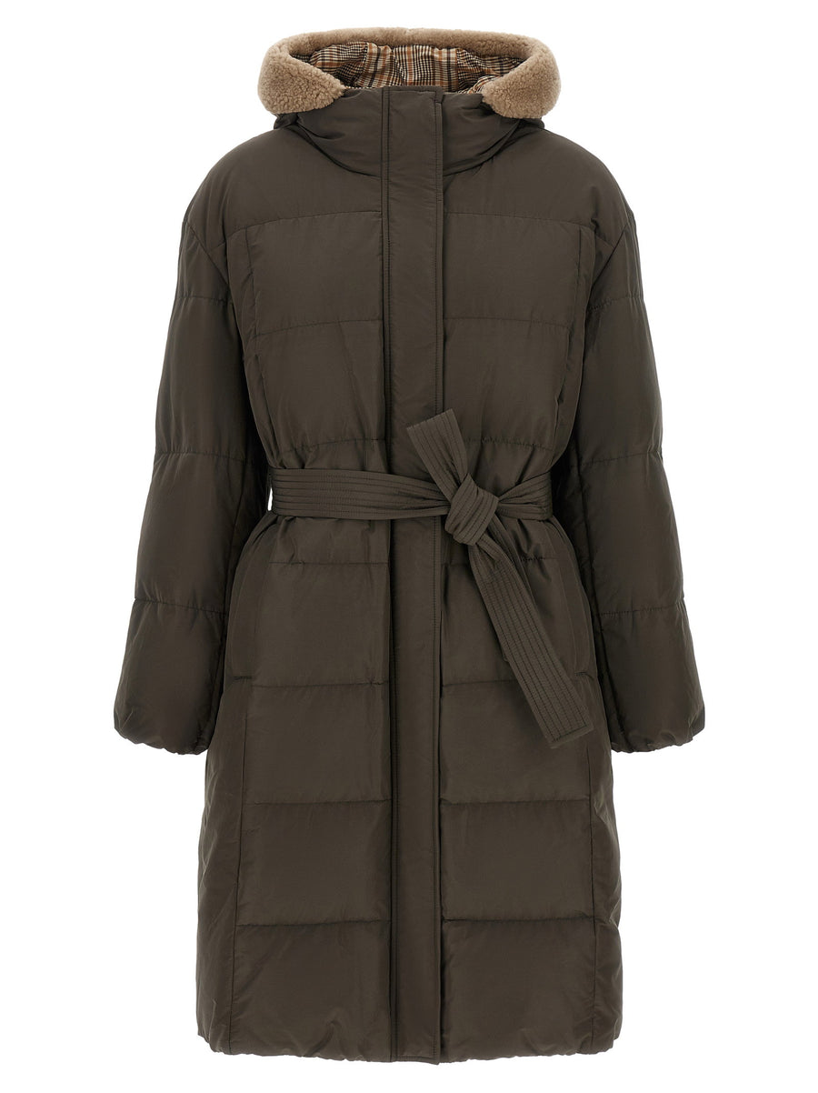 Brunello Cucinelli Boudin Down Jacket — Olive Green