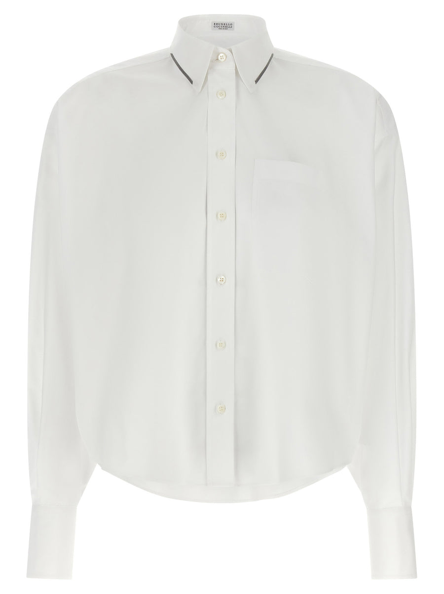 Brunello Cucinelli Shiny Trim Shirt
