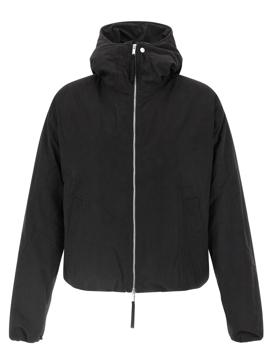 Thom Krom Water-Repellent Cotton Blend Jacket — Black