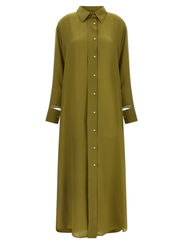 Maison Jejia Shirt Dress — Olive