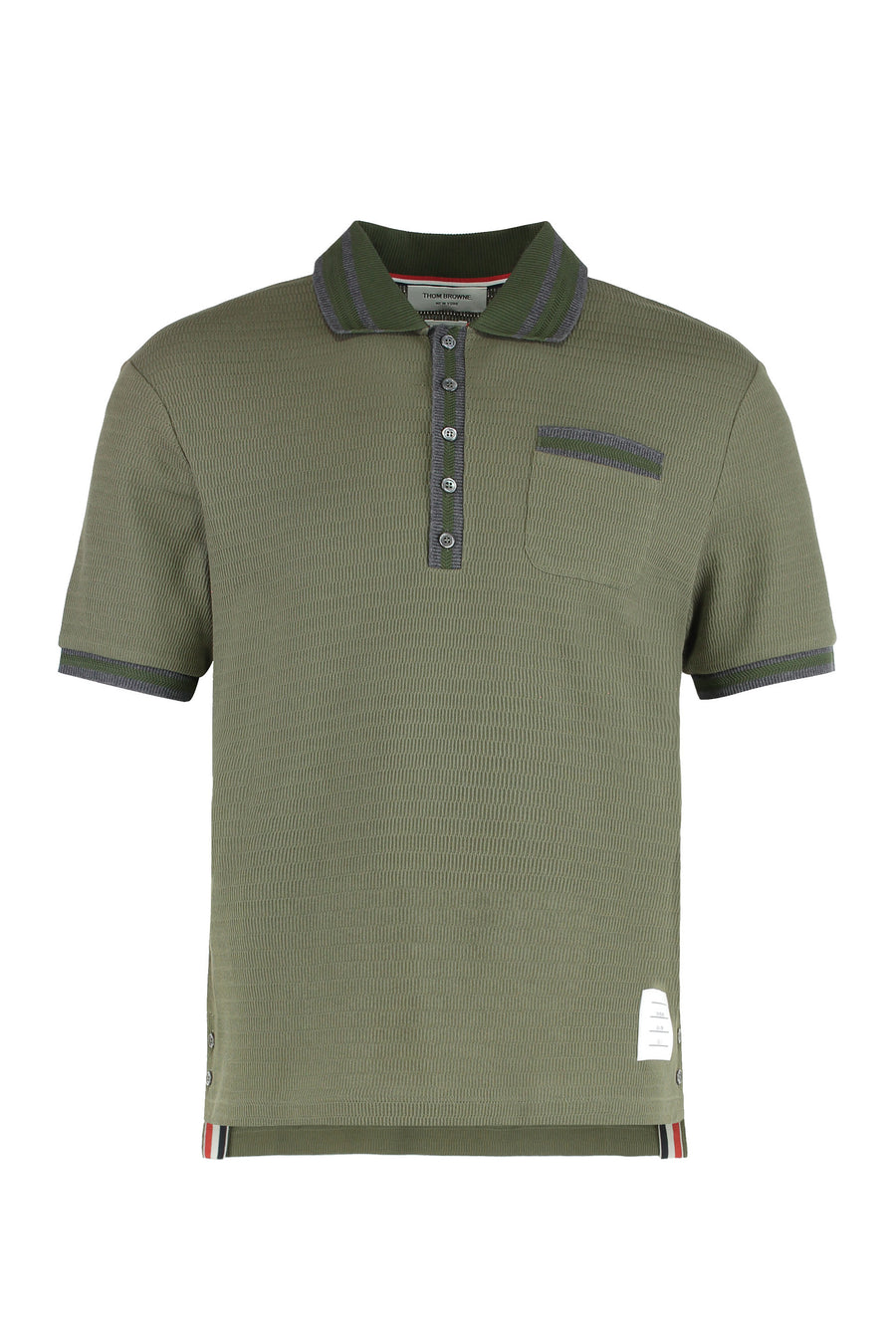 Cotton Knit Polo Green Shirts