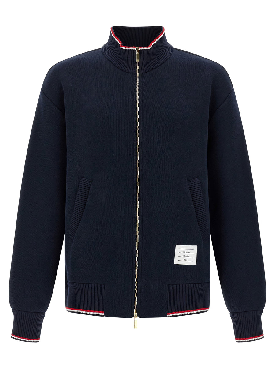 Thom Browne RWB Piping Sweatshirt — Navy