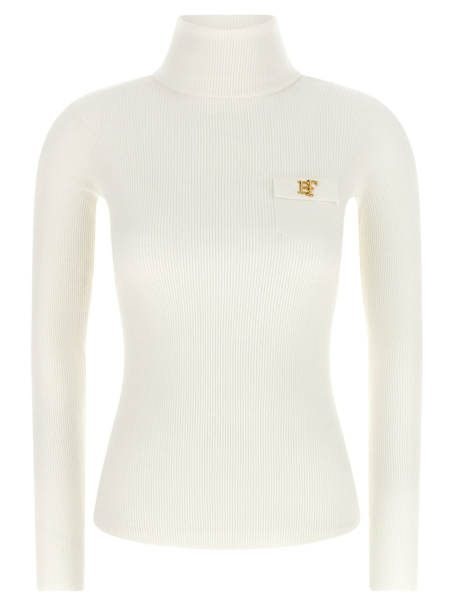 Elisabetta Franchi Turtleneck — Cream