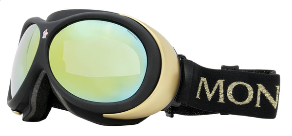 Moncler ML0130 Plastic (Injected)/Synthetic Band ski goggles in black