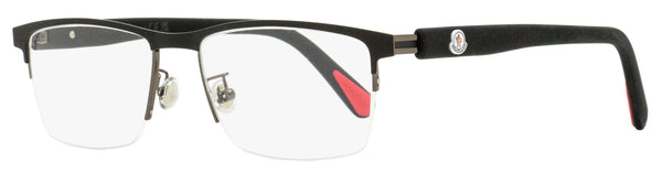 Moncler ML5164H Metal/Plastic (Rubber Effect) eyeglasses in black