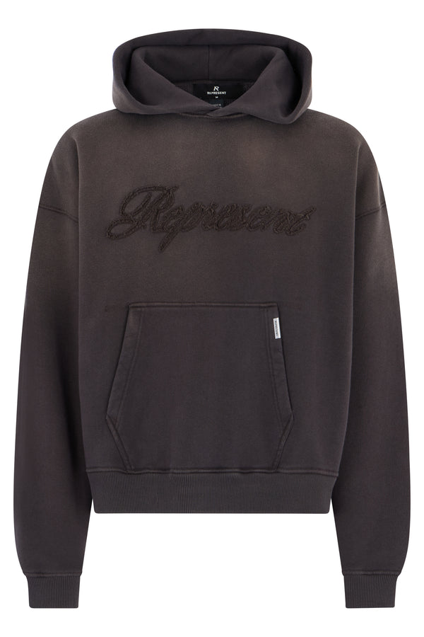 Hooded Sweatshirt Grey Cotton Jumpers
