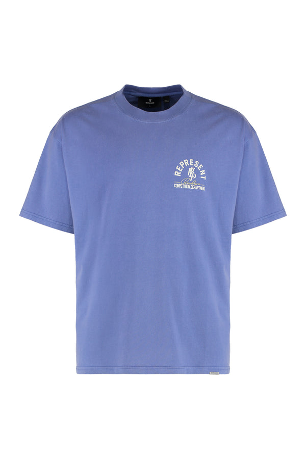 T-Shirt Crew-Neck Bright Blue Cotton T-shirts