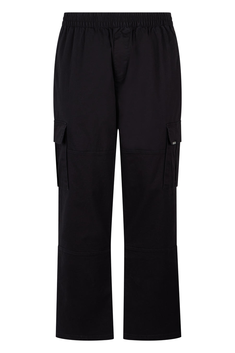 Cargo Trousers Black Cotton