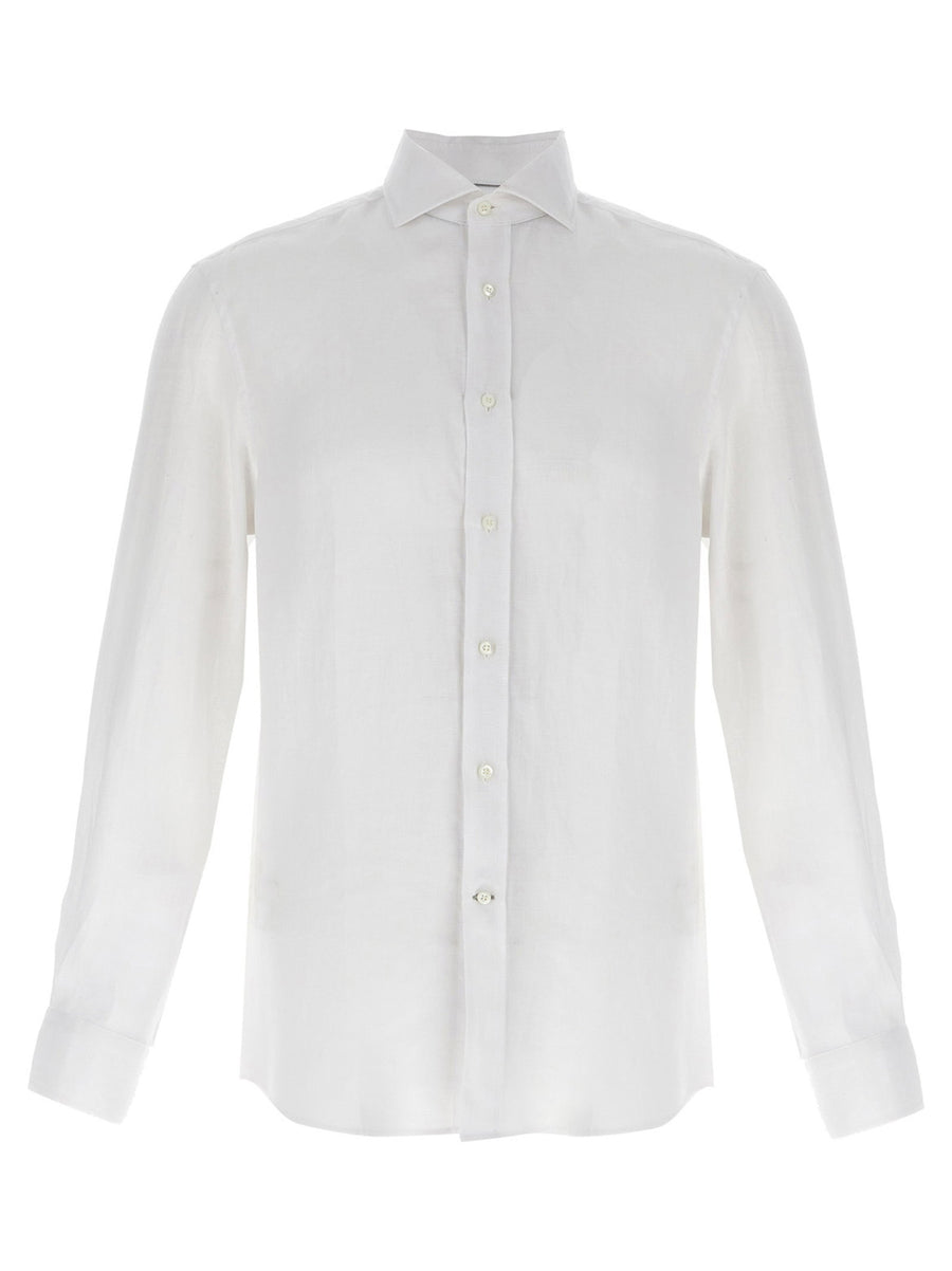 Brunello Cucinelli Linen Shirt — White