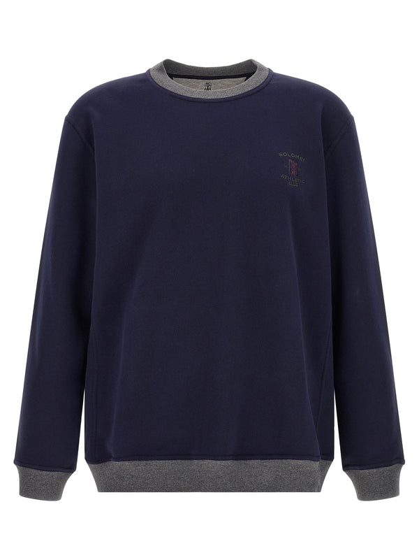 Brunello Cucinelli Solomei Athletic Club Sweatshirt — Navy