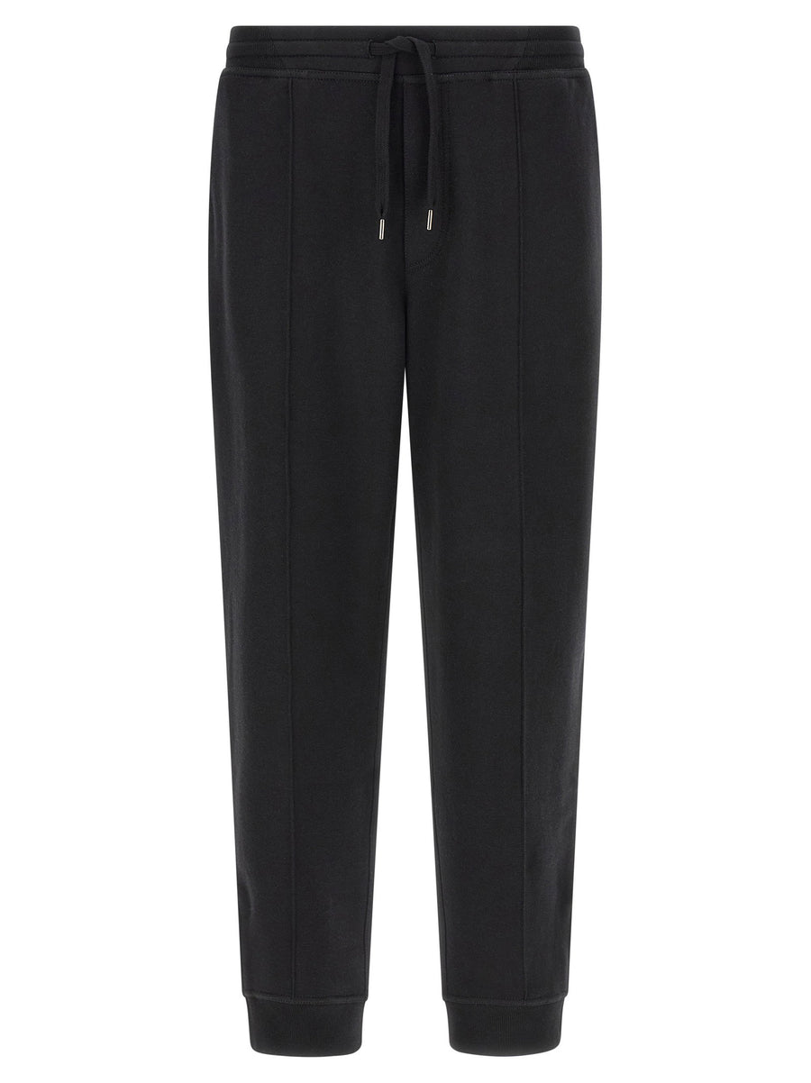 Brunello Cucinelli Cotton, Cashmere and Silk Blend Joggers — Black