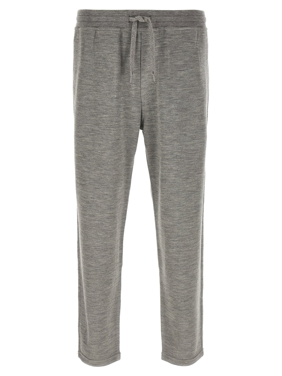Brunello Cucinelli Cashmere and Silk Mélange Joggers — Grey