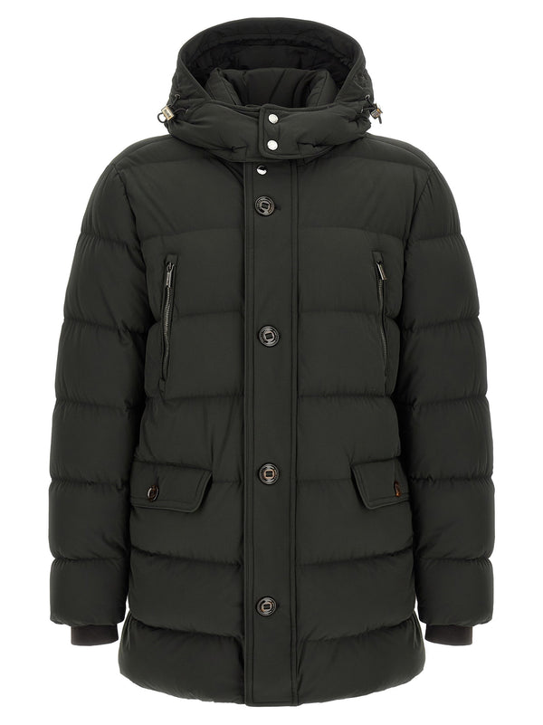 Moorer wool down jacket in forest green