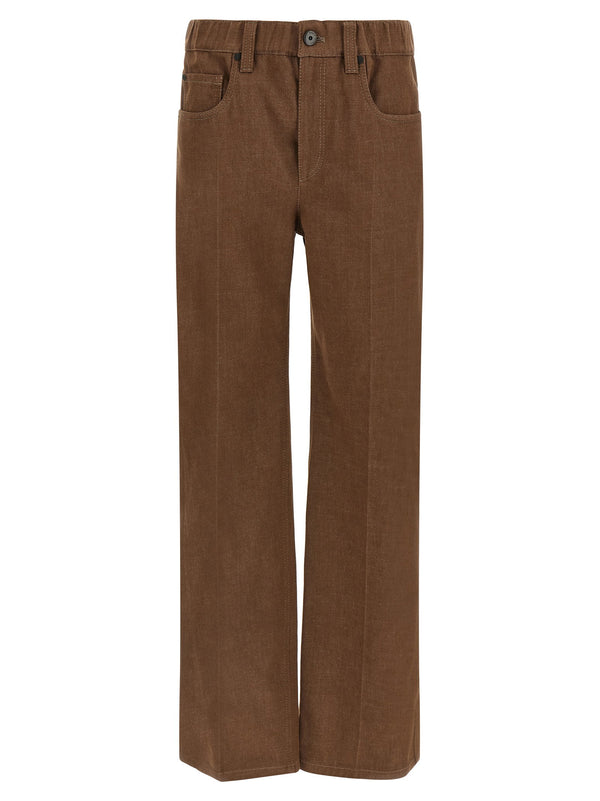 Brunello Cucinelli جينز — بني