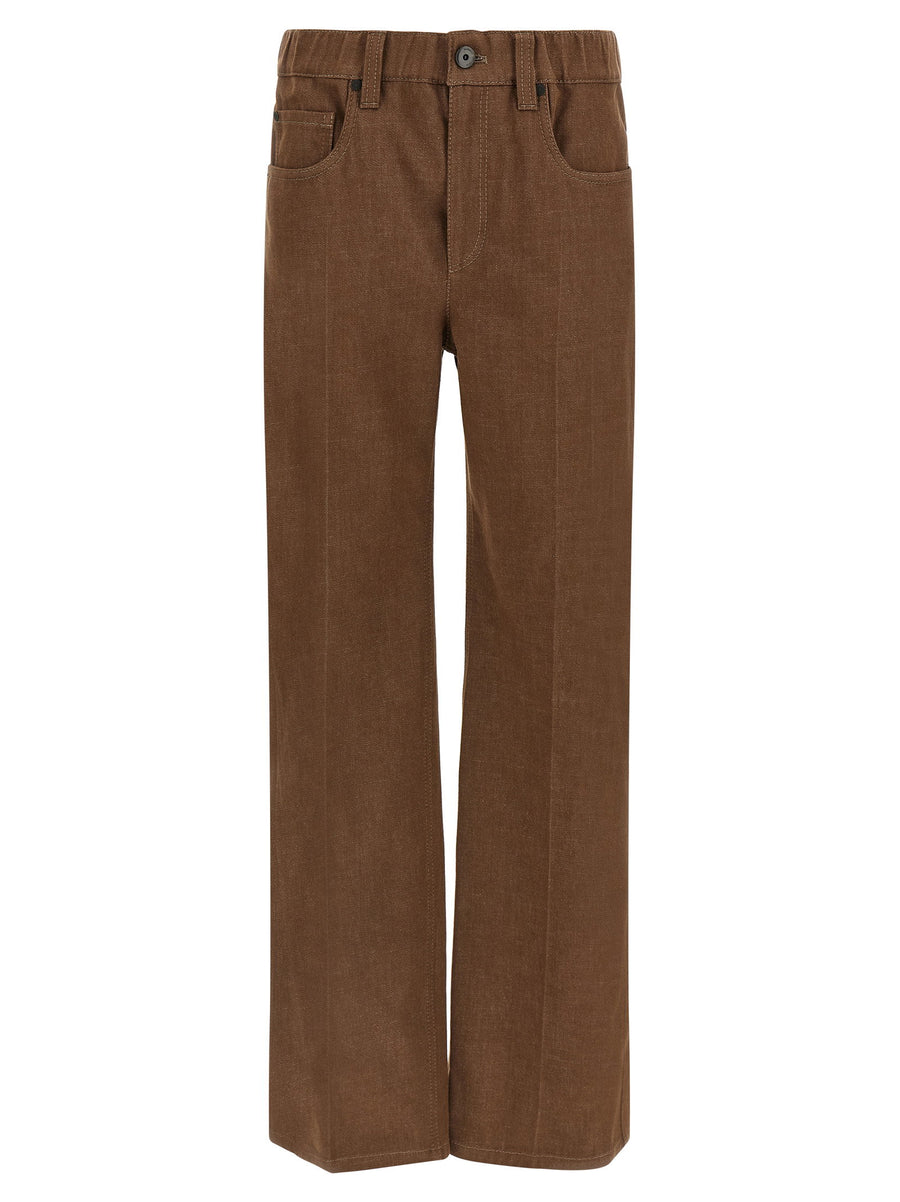 Brunello Cucinelli جينز — بني