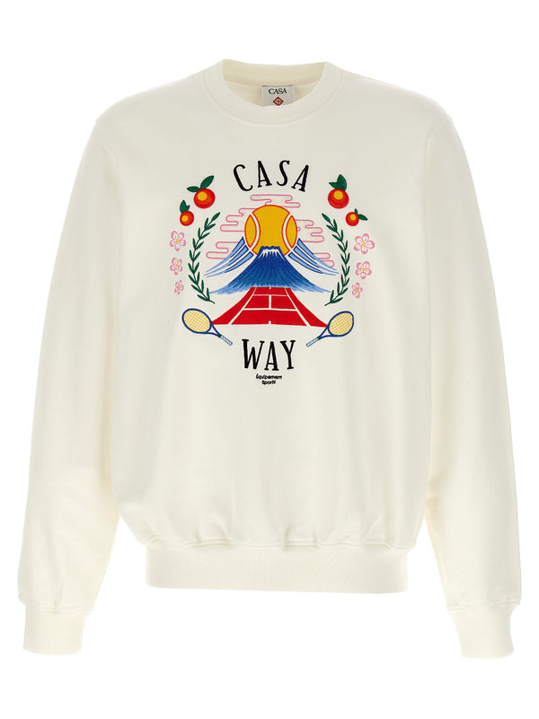 Casablanca sweatshirt in cream