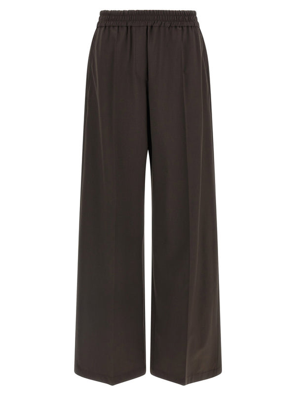 Brunello Cucinelli كول صوف بنطلون — رمادي فحمي