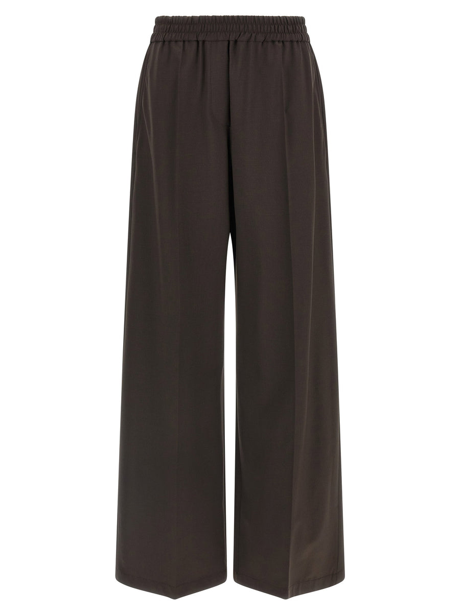Brunello Cucinelli Cool Wool Trousers — Charcoal