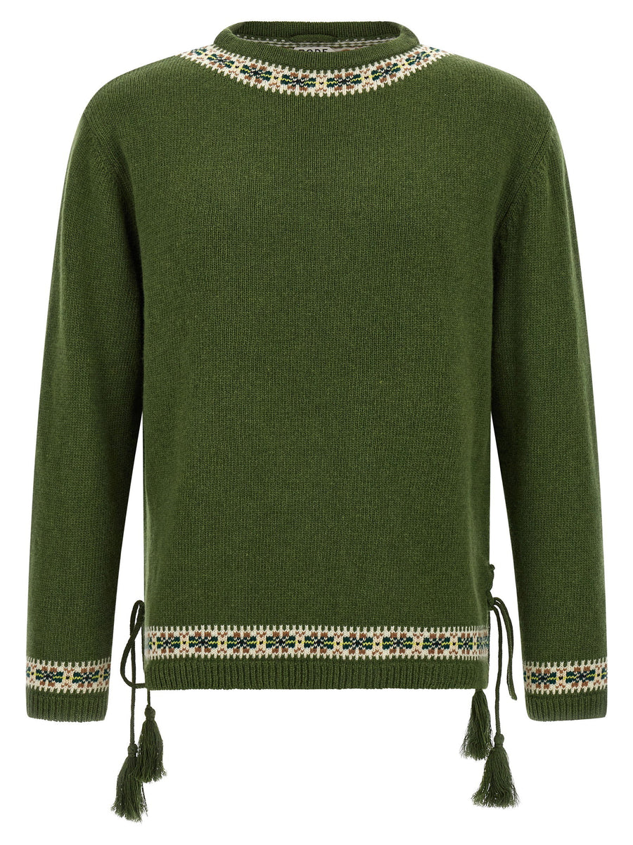 Bode Moritz Sweater — Green