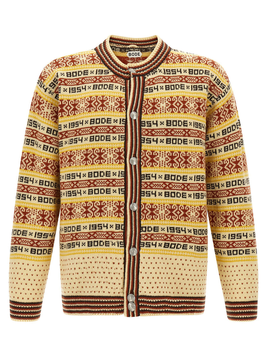Bode Marzipan Cardigan — Cream
