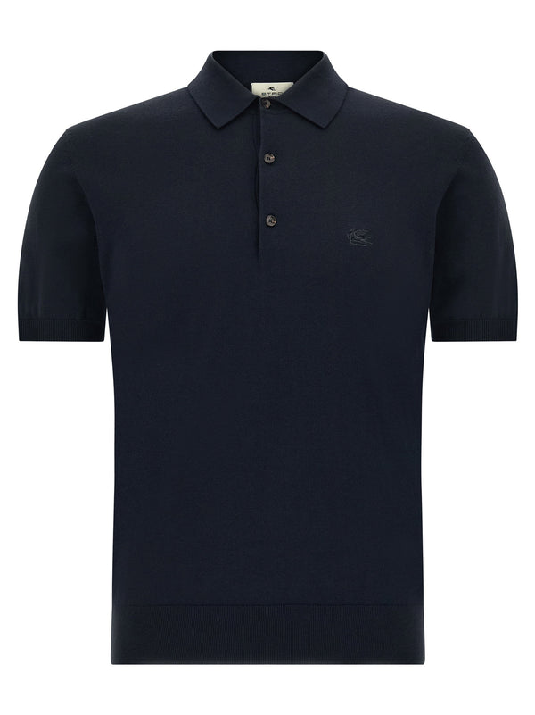 Etro Pegaso Polo Shirt — Navy