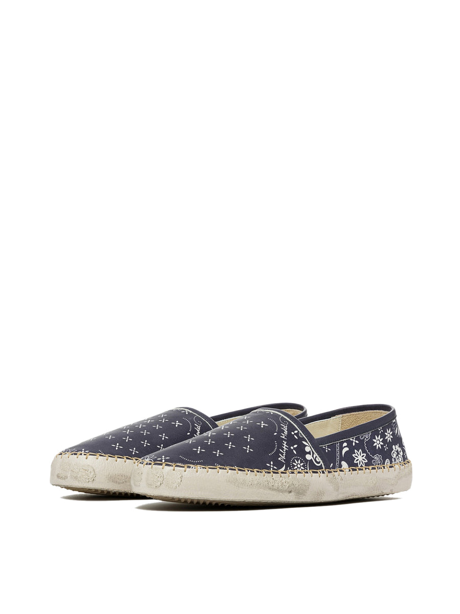 Philippe Model Textile espadrille flat in navy