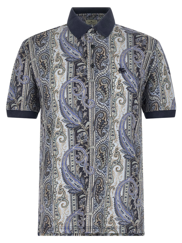 Etro polo shirt in navy