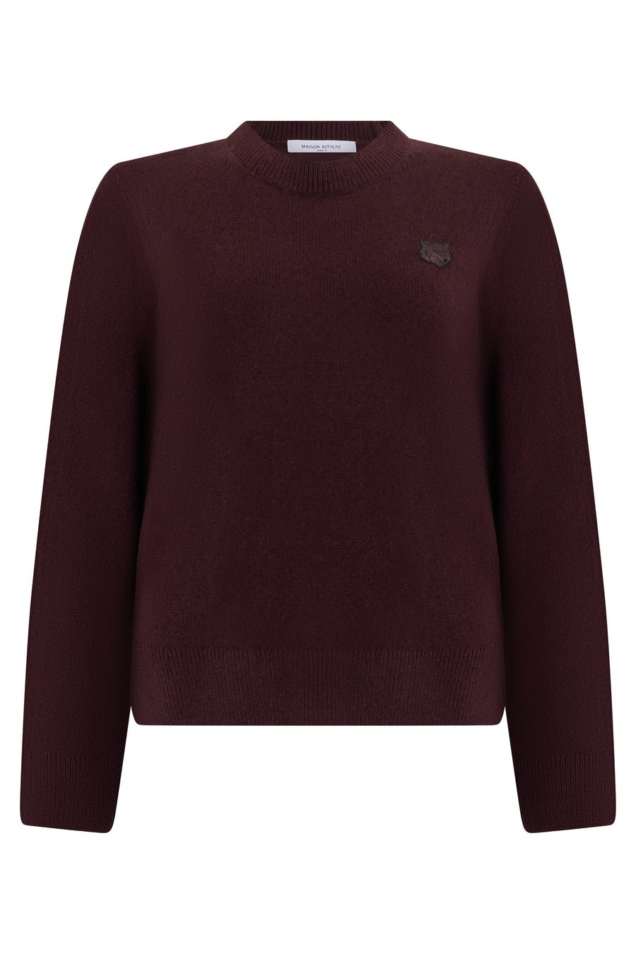 Crew Neck Sweater Dark Wood Wool