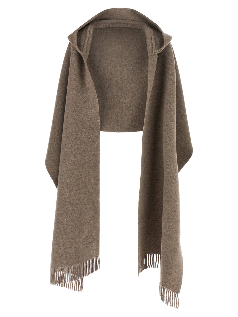 هودي Brunello Cucinelli صوف كشمير وشاح — لون توب
