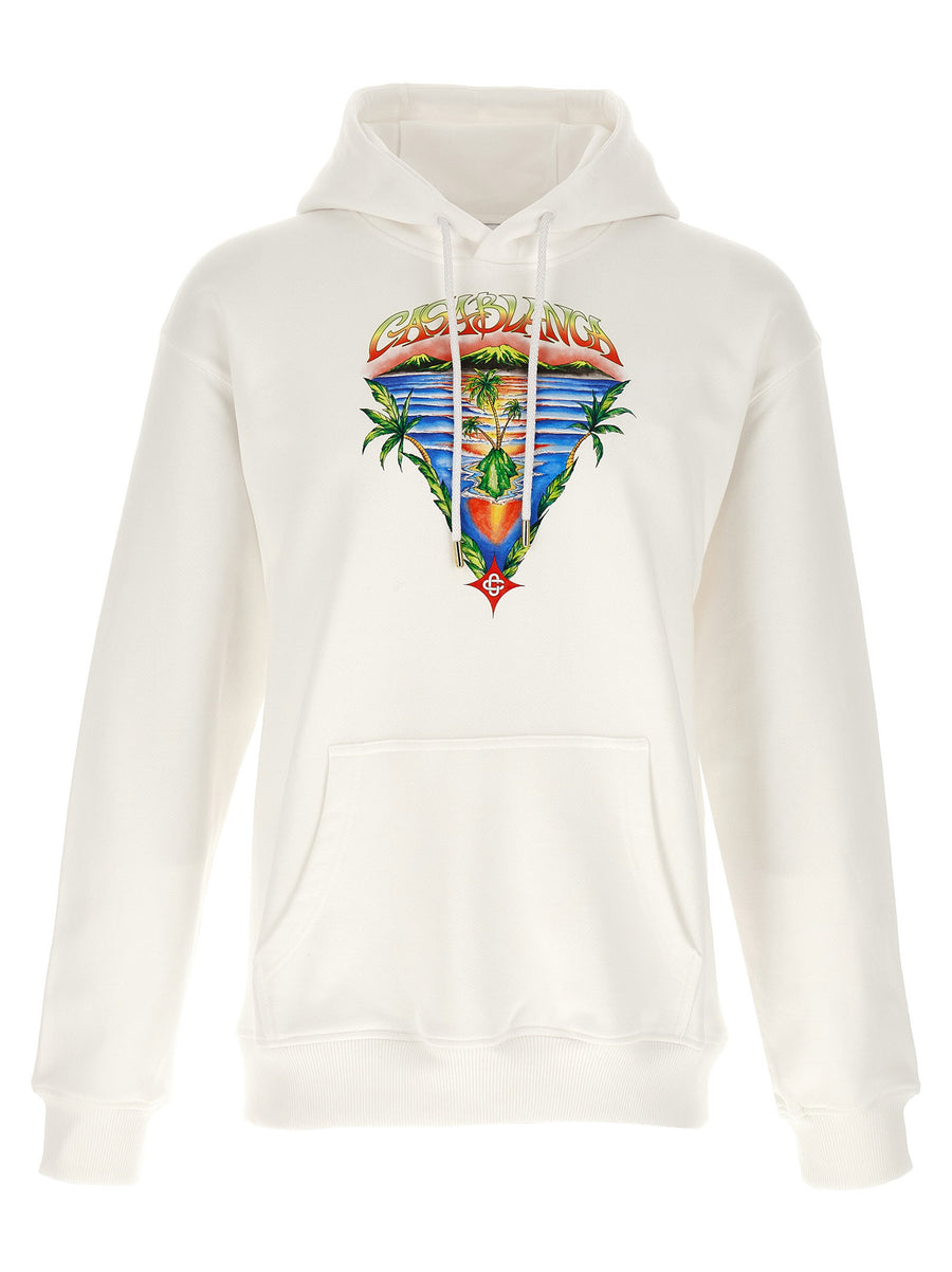 Casablanca Innocence Triangle Hoodie — Cream
