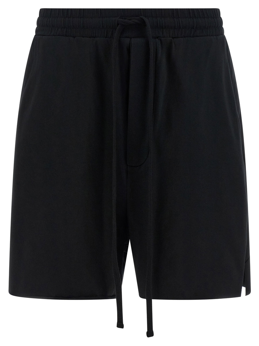 Thom Krom Stretch Cotton Jersey Bermuda Shorts — Black