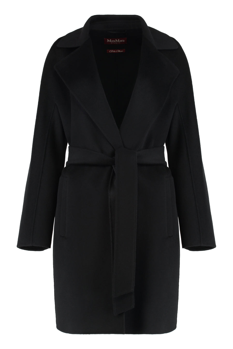 Wool And Cashmere Midi Coat Black