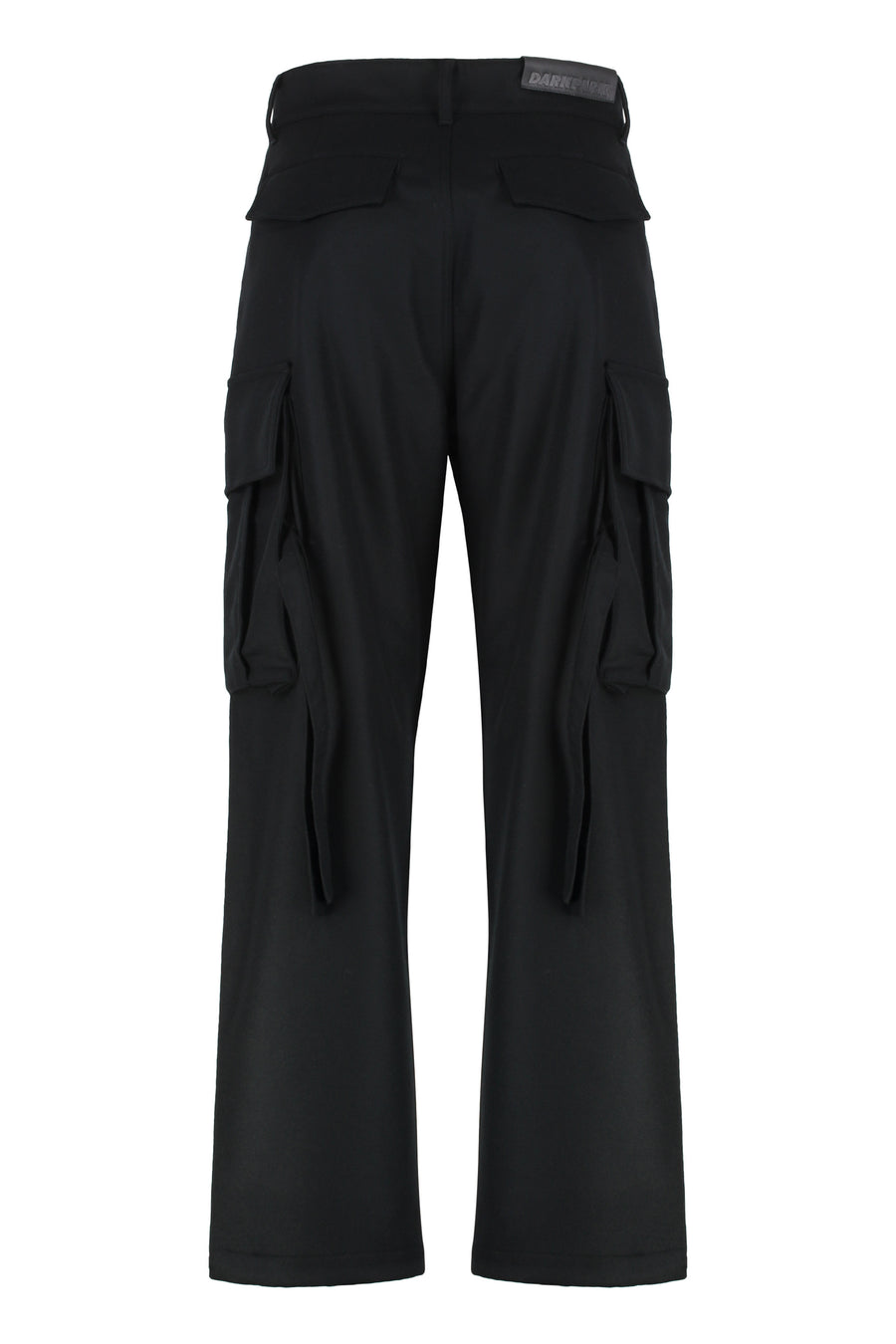 Wool Cargo Pants Black Virgin Trousers