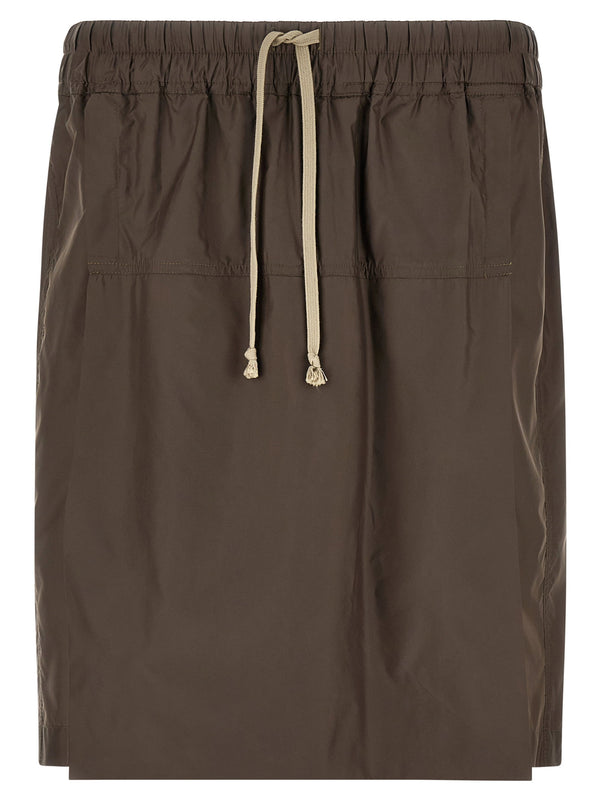 شورت برمودا بتصميم التنورة Moncler + Rick Owens شورت