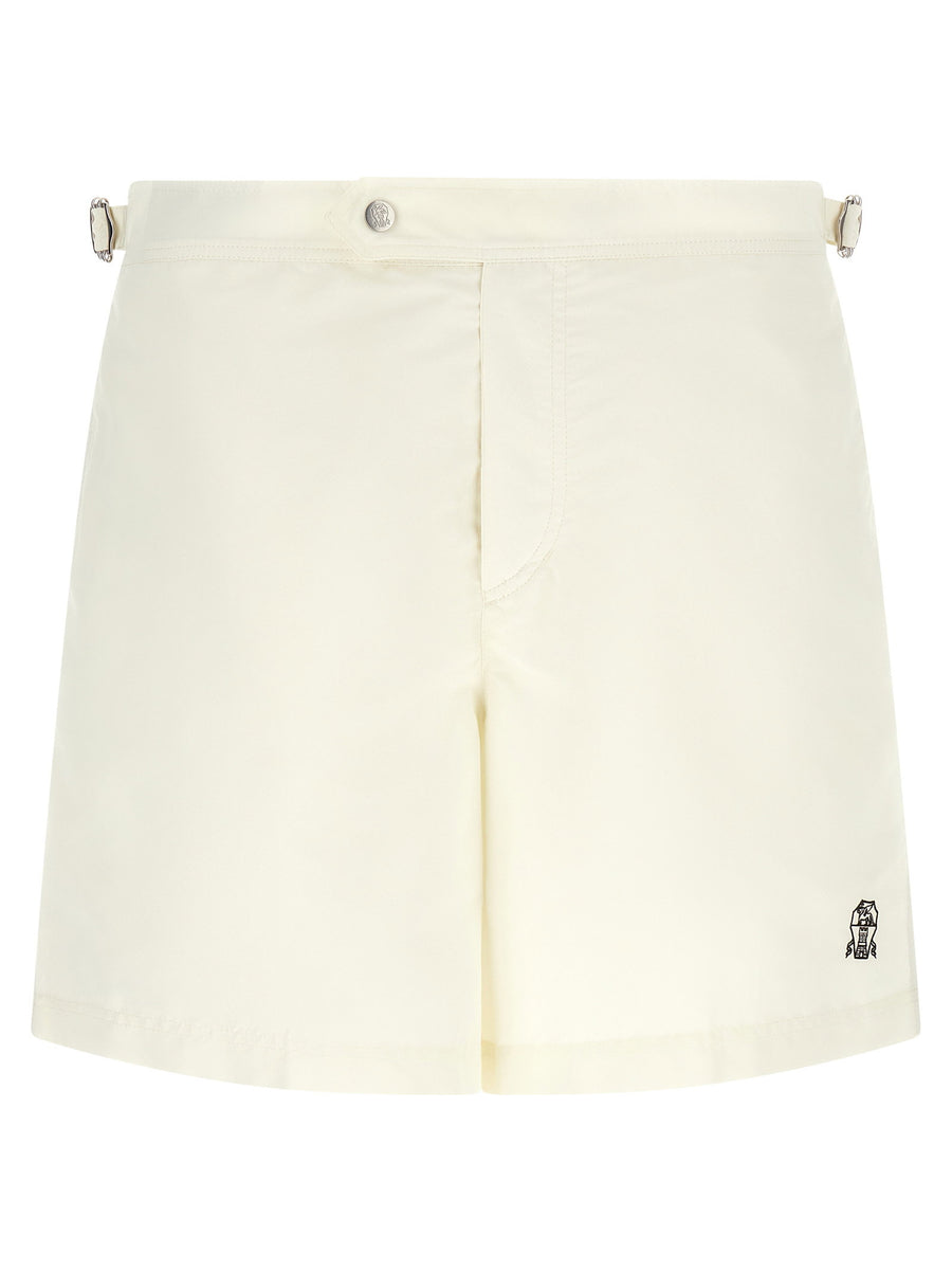 Brunello Cucinelli Logo Embroidery Swimsuit
