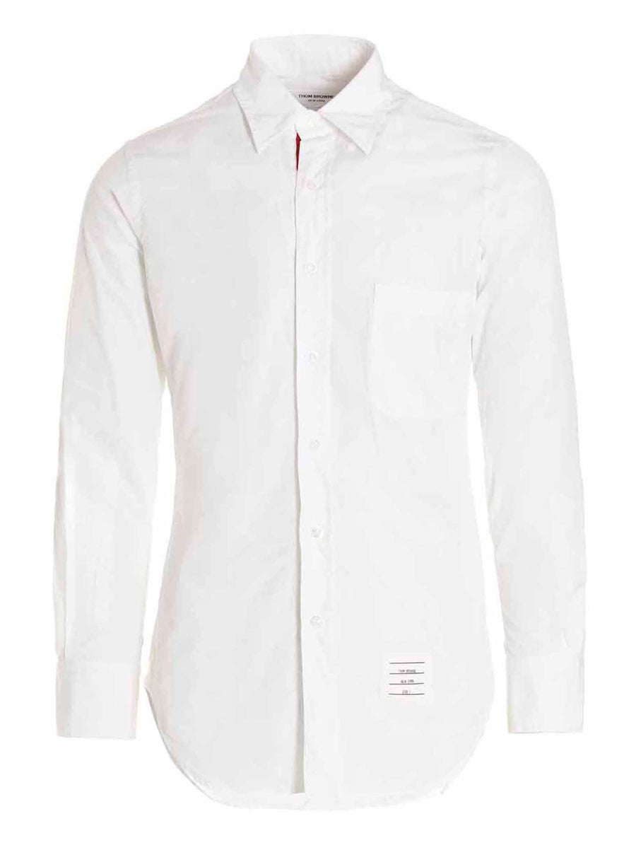 Thom Browne Solid Poplin Shirt — White