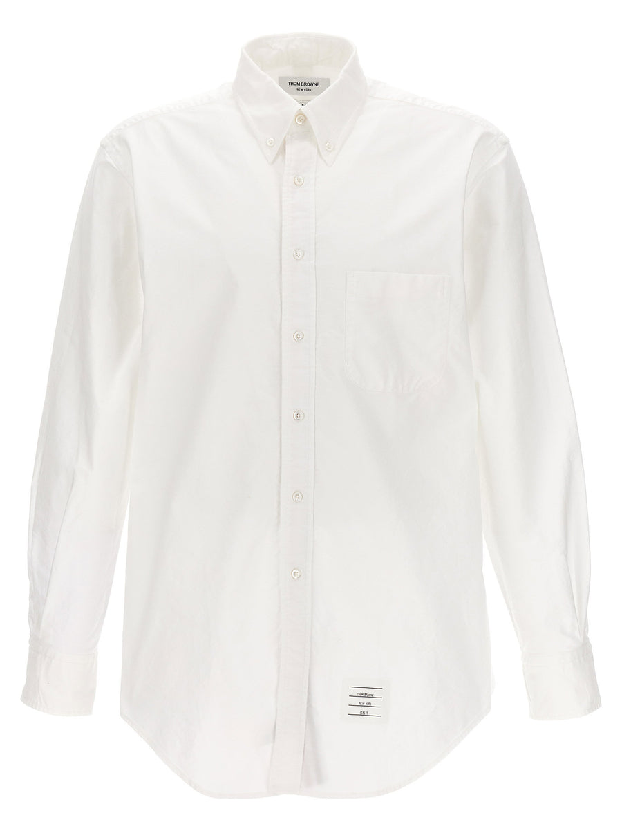 Thom Browne Cotton Oxford Shirt — White